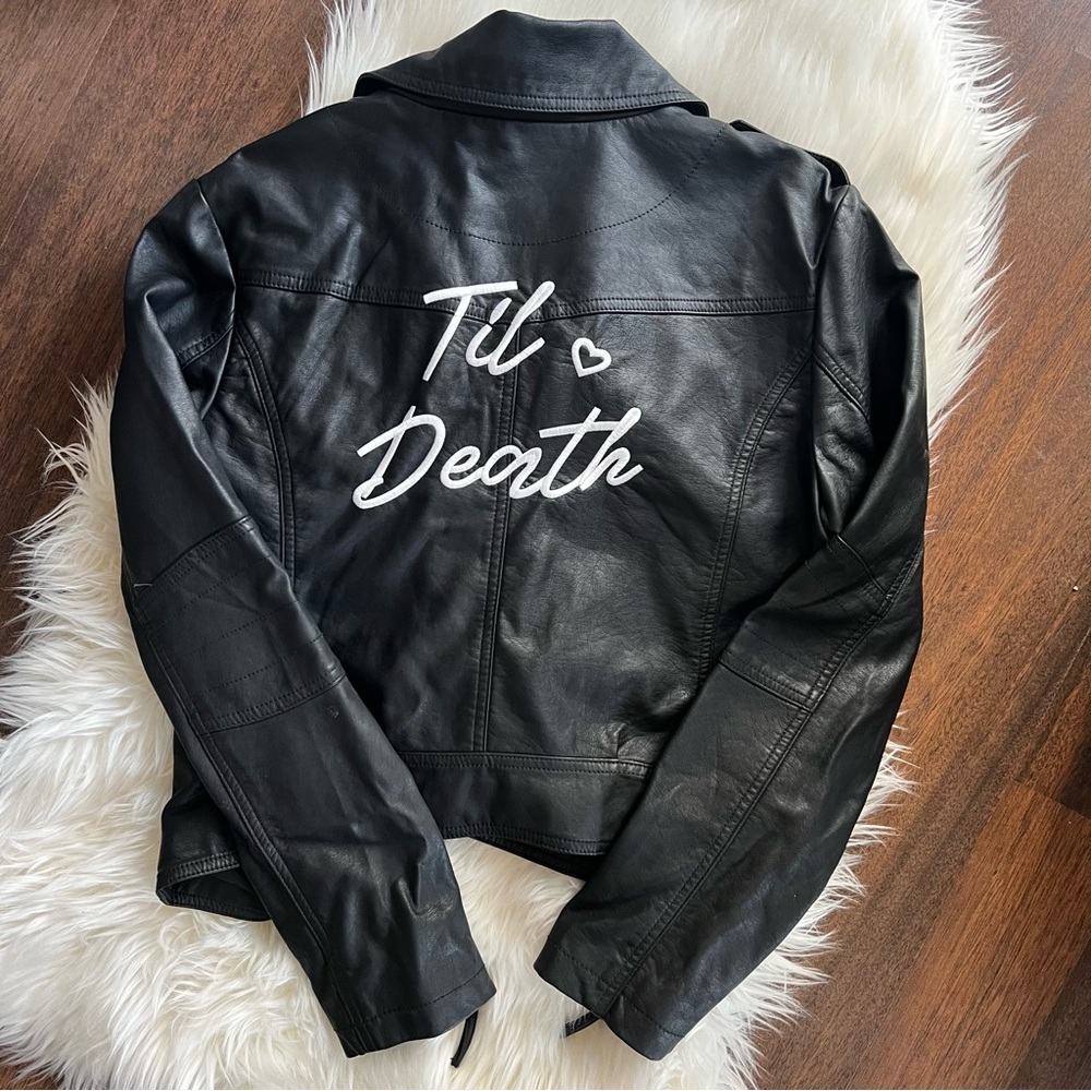 Bridal Jacket ‘til Death Faux Leather